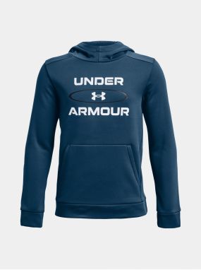 Tmavomodrá chlapčenská mikina Under Armour UA Armour Fleece Graphic HD
