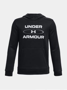 Čierna chlapčenská mikina Under Armour UA Armour Fleece Graphic HD