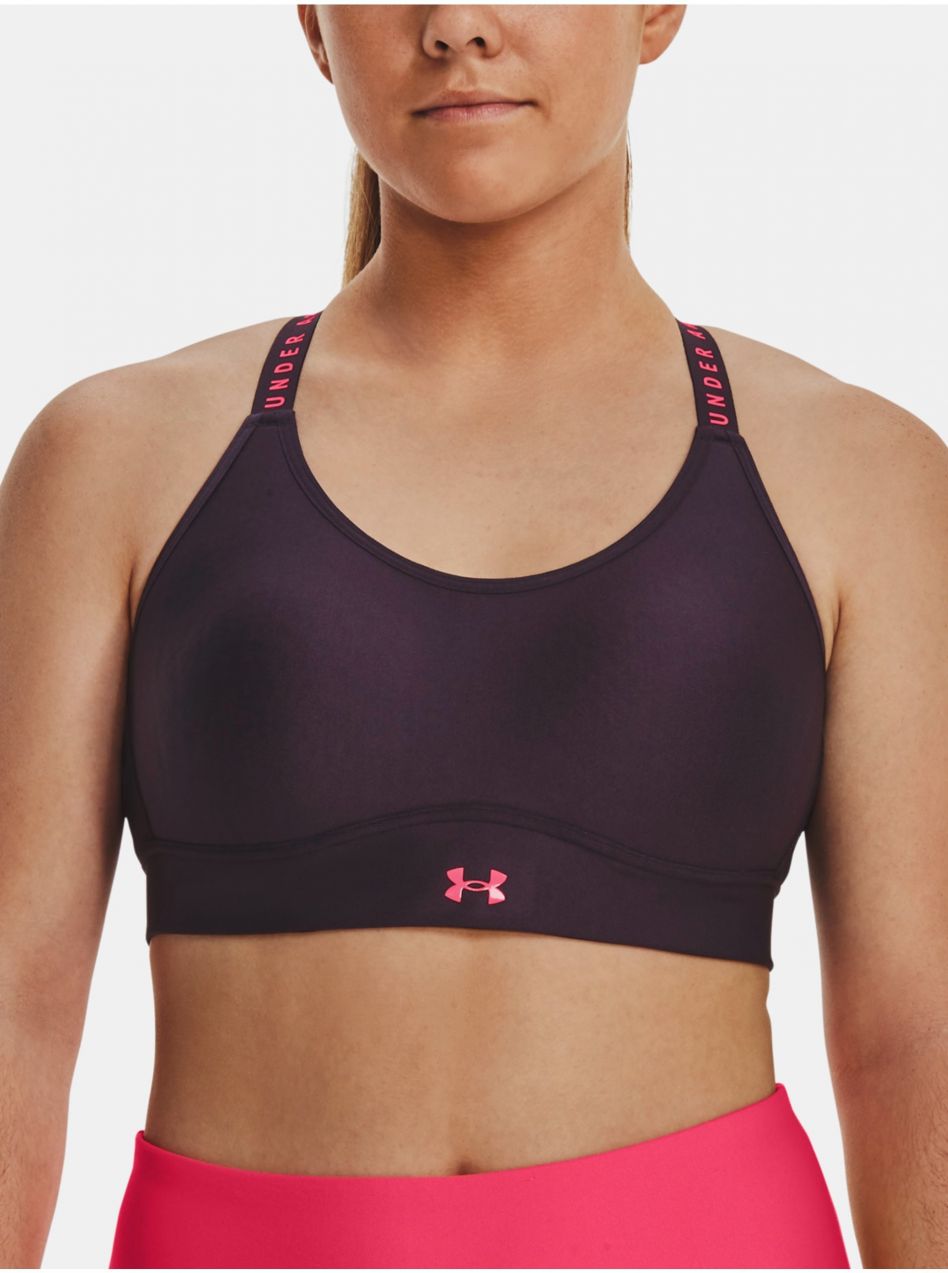 Športové podprsenky pre ženy Under Armour - tmavofialová