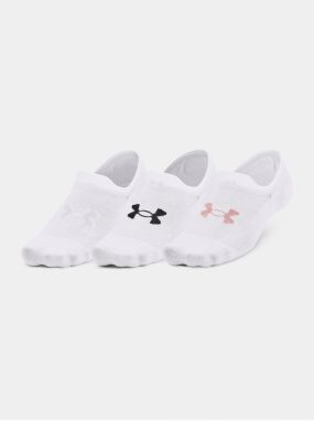 Ponožky Under Armour UA Essential UltraLowTab 3pk - biela