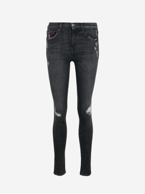 Skinny fit pre ženy Tommy Jeans - sivá