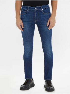 Tmavomodré pánske slim fit džínsy Calvin Klein Jeans