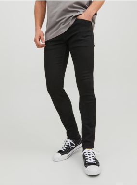 Čierne pánske skinny fit džínsy Jack & Jones Liam