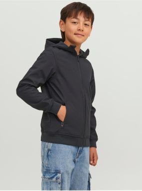 Čierna chlapčenská softshellová bunda Jack & Jones Basic