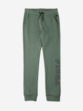 Zelené chlapčenské tepláky s nápisom O'Neill All Year Jogger Pants