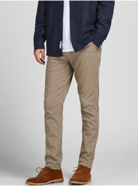 Béžové pánske chino nohavice Jack & Jones Marco