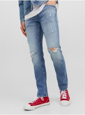 Svetlomodré pánske slim fit džínsy Jack & Jones Glenn