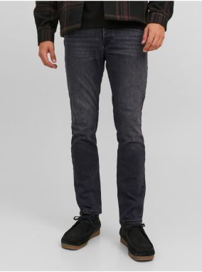 Čierne pánske slim fit džínsy Jack & Jones Tim