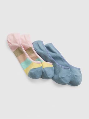 Sada dvoch párov dámskych ponožiek v modrej a ružovej farbe GAP