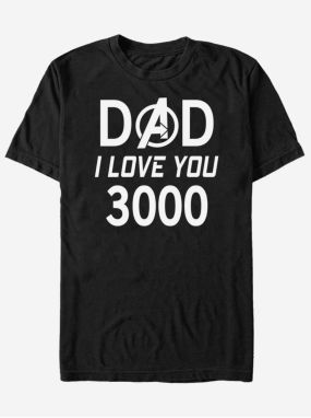 Černé unisex tričko ZOOT.Fan Marvel Dad 3000