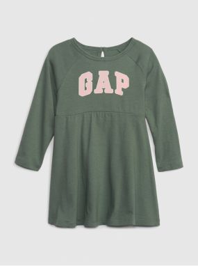 Zelené dievčenské šaty s logom GAP