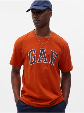 Oranžové pánske tričko s potlačou GAP