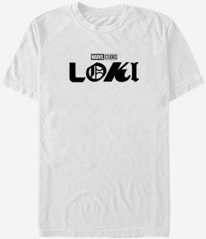 Biele unisex tričko ZOOT.Fan Marvel Loki Logo