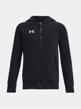 Čierna chlapčenská mikina Under Armour UA Rival Fleece FZ Hoodie