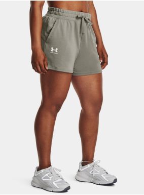 Zelené dámske športové kraťasy Under Armour UA Rival Terry Short