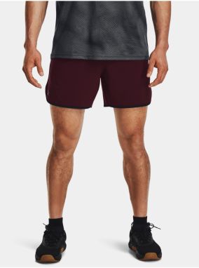 Vínové pánske športové kraťasy Under Armour UA HIIT Woven 6in Shorts