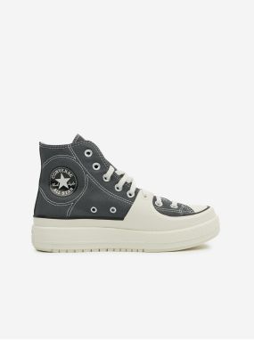 Šedé pánske členkové tenisky na platforme Converse Chuck Taylor All Star Utility