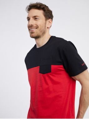 Čierno-červené pánske tričko SAM 73 Sirius