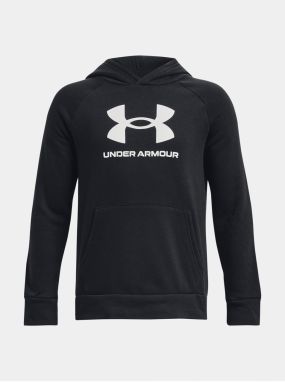 Čierna chlapčenská mikina s kapucňou Under Armour Rival