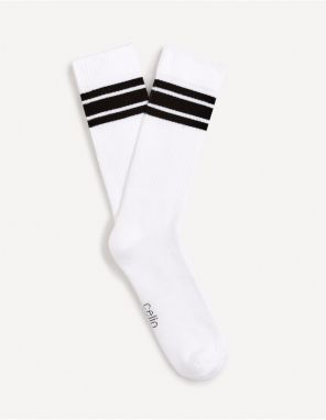 Biele pánske ponožky Celio Fisorun