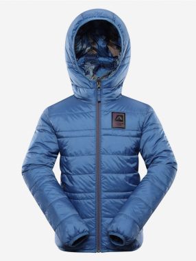 Modrá detská obojstranná zimná bunda ALPINE PRE EROMO