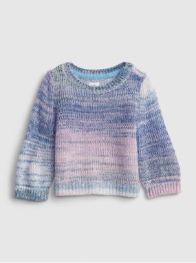Modrý dievčenský sveter pletený GAP