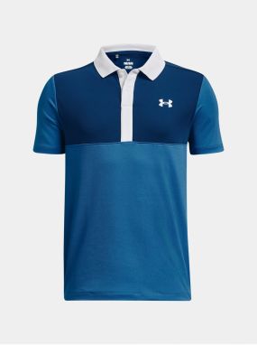 Modré chlapčenské športové polo tričko Under Armour Perf