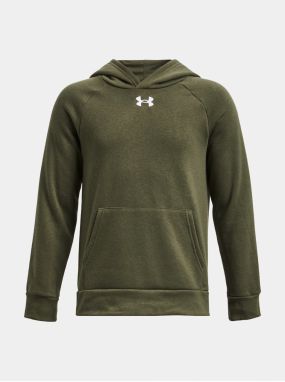 Zelená chlapčenská mikina s kapucňou Under Armour Rival