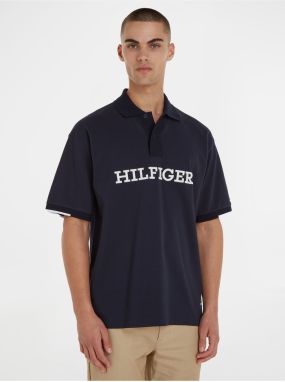 Tmavomodré pánske polo tričko Tommy Hilfiger