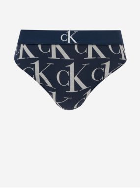 Tmavomodré vzorované nohavičky Calvin Klein Underwear