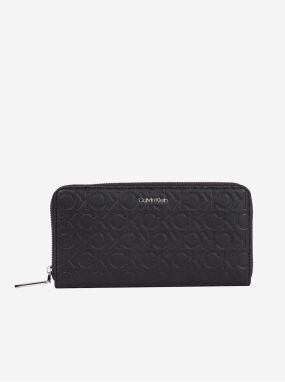 Čierna dámska vzorovaná peňaženka Calvin Klein