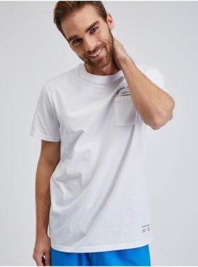 Biele pánske tričko s vrecúškom SAM73 Fenaklid