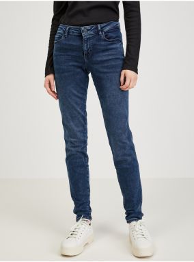 Modré dámske skinny fit rifle Guess