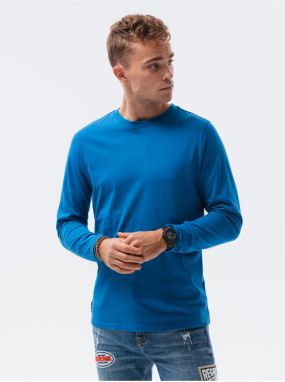 Modré pánske basic tričko Ombre Clothing