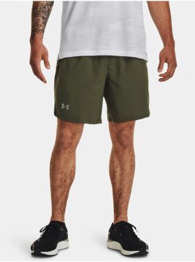 Kaki športové kraťasy Under Armour UA LAUNCH 7'' GRAPHIC SHORT