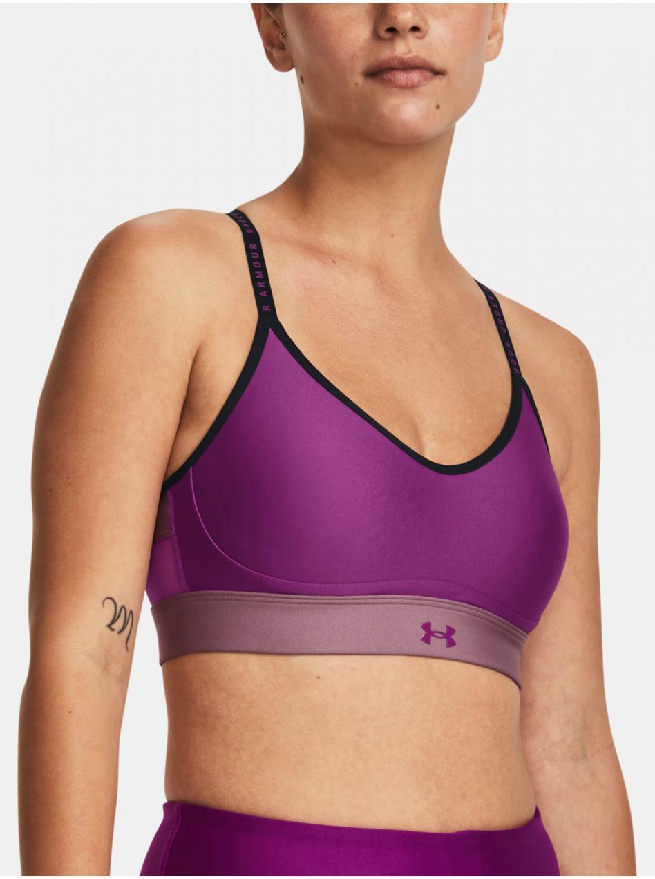 Fialová športová podprsenka Under Armour Infinity Covered Low