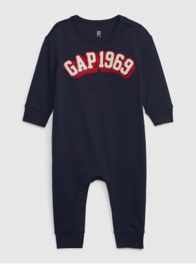 Tmavomodrý detský overal s logom GAP