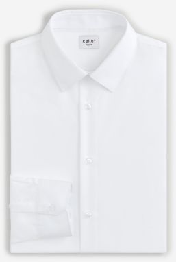 Biela pánska formálna košeľa Celio Varegu