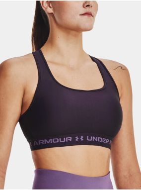 Tmavo fialová športová podprsenka Under Armour UA Crossback Mid Bra