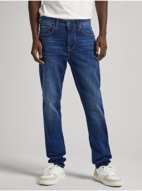 Skinny fit pre mužov Pepe Jeans - tmavomodrá