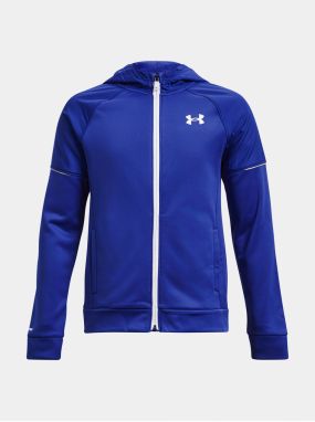 Modrá športová mikina Under Armour UA AF Storm FZ Hoodie