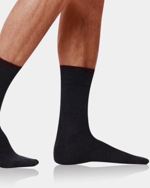 Tmavošedé pánske ponožky Bellinda COTTON MAXX MEN SOCKS