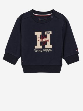 Tmavomodrá dievčenská mikina Tommy Hilfiger