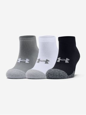 Sada troch párov šedých ponožiek Heatgear Under Armour