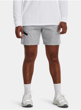 Svetlosivé športové kraťasy Under Armour UA Unstoppable Flc Shorts