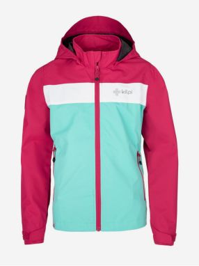 Ružovo-tyrkysová dievčenská outdoorová bunda Kilpi ORLETI-JG