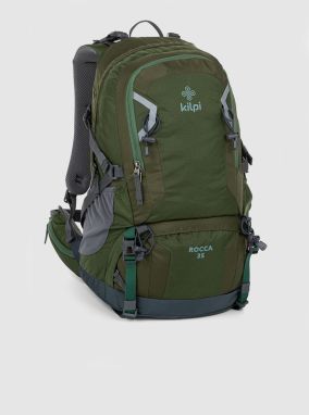 Tmavozelený unisex športový ruksak Kilpi ROCCA (35 l)