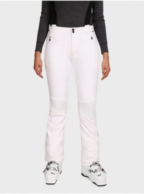 Biele dámske softshellové lyžiarske nohavice Kilpi DIONE