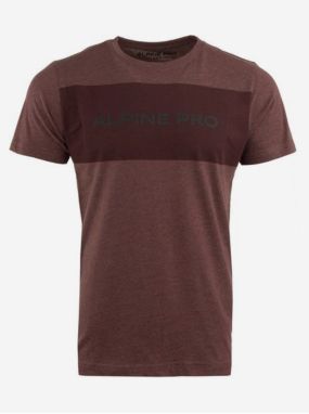 Hnedé pánske tričko ALPINE PRE Zebaro
