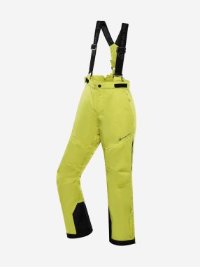 Svetlozelené detské lyžiarske nohavice s membránou ptx ALPINE PRE Osago